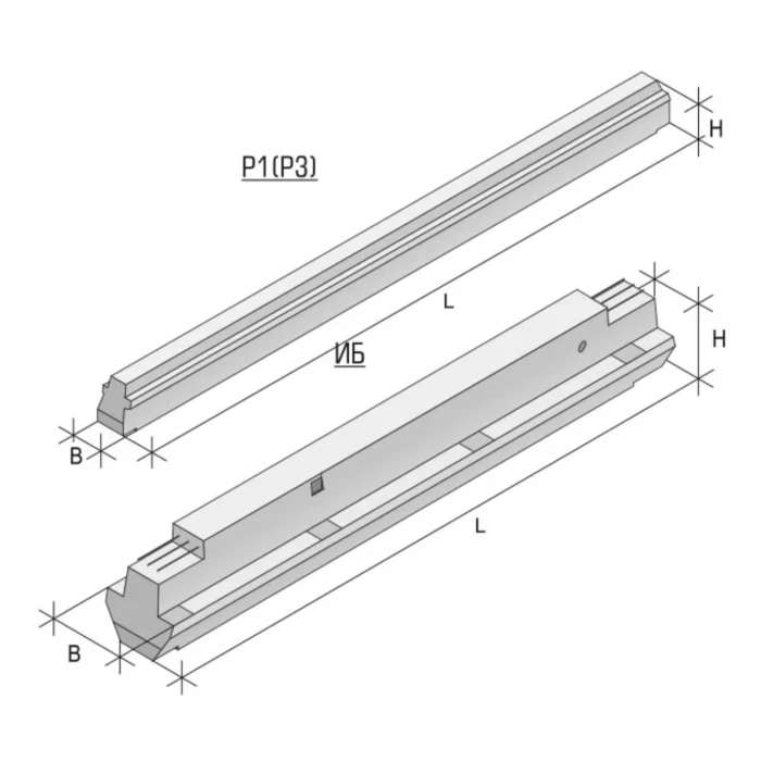 Ригель железобетонный 1Р 4.23-1