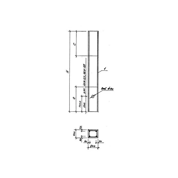Колонна фахверковая 9Кф 169-1