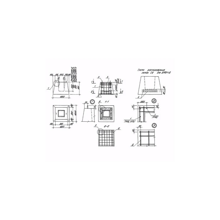 Колонна железобетонная 4ФБ 1-2